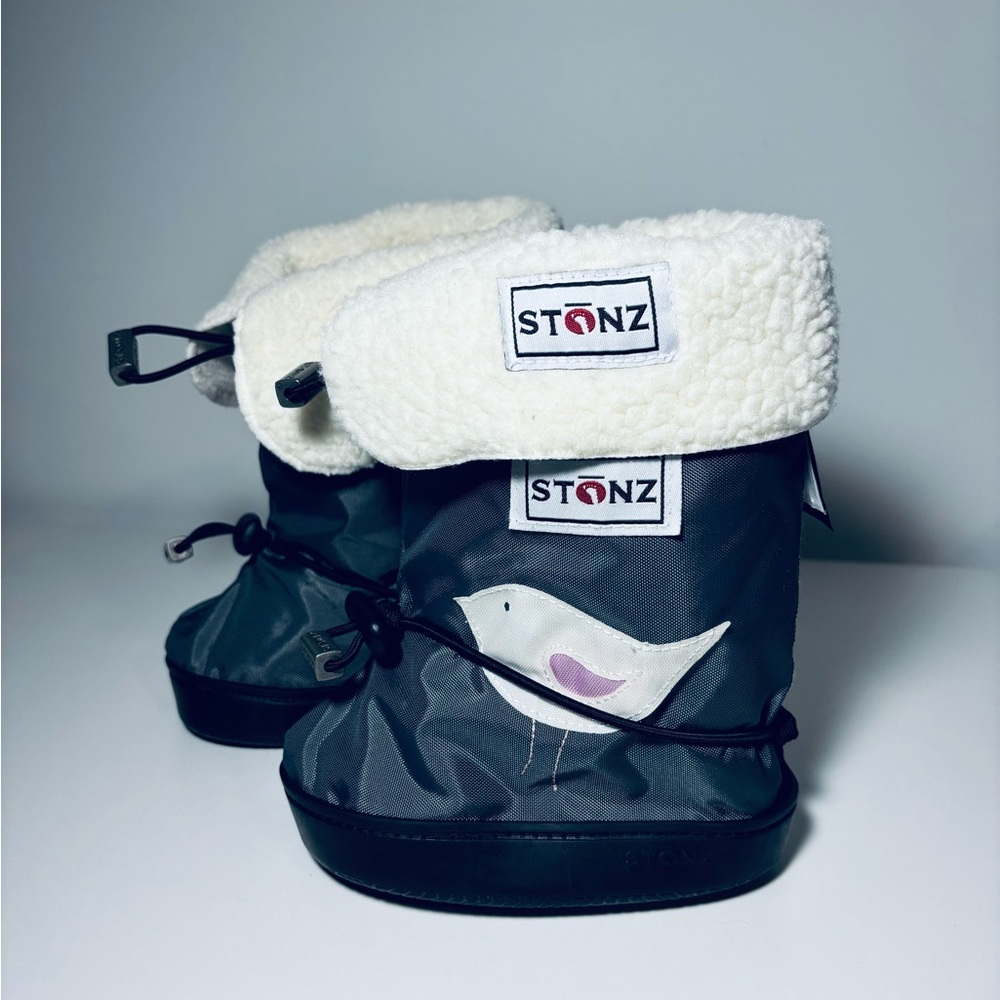 Stonz Gray Baby Booties